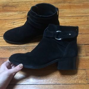 & other stories suede leather booties